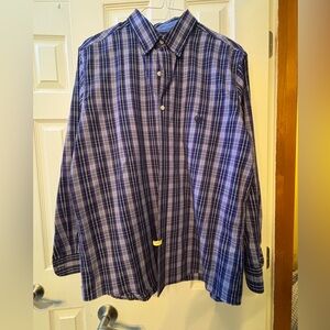 Chaps Men's Purple Plaid Shirt